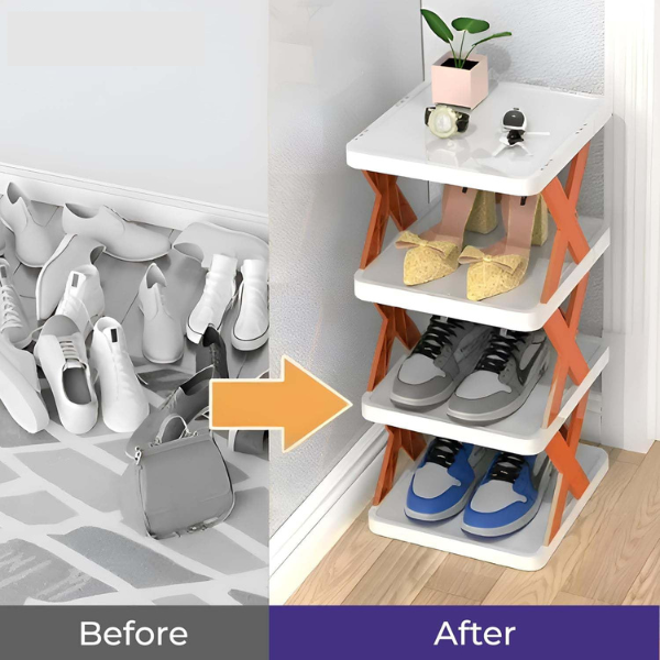 Foldable Shoe Rack (Multicolor)