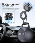 Car Dashboard Phone Holder 360° Vacuum Magnetic Phone Stand