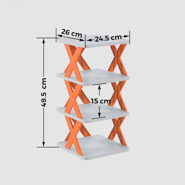 Foldable Shoe Rack (Multicolor)